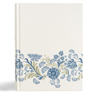 Cover image for CSB Notetaking Bible, Large Print Edition, Cream Floral Cloth Over Board, isbn: 9798384533405