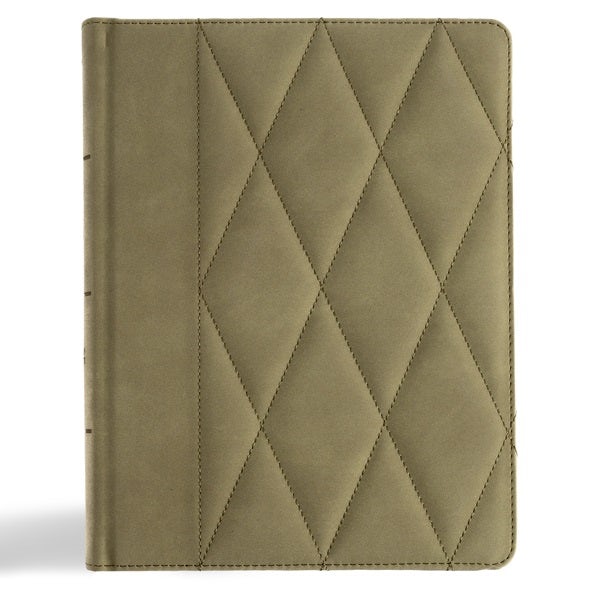 Cover image for CSB Notetaking Bible, Large Print Edition, Sage Suedesoft Leathertouch Over Board, isbn: 9798384533412