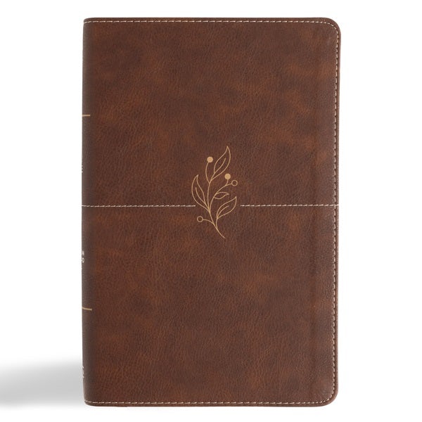 Cover image for CSB Single-Column Personal Size Bible, Digital Study Edition, Brown Leathertouch, isbn: 9798384533467
