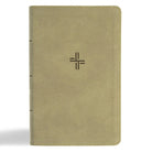 Cover image for CSB Single-Column Personal Size Bible, Digital Study Edition, Sage Suedesoft Leathertouch, isbn: 9798384533474