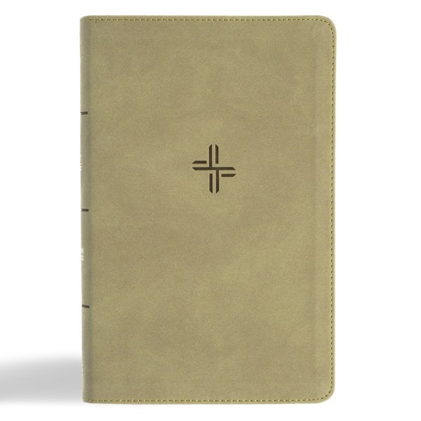 Cover image for CSB Single-Column Personal Size Bible, Digital Study Edition, Sage Suedesoft Leathertouch, isbn: 9798384533474