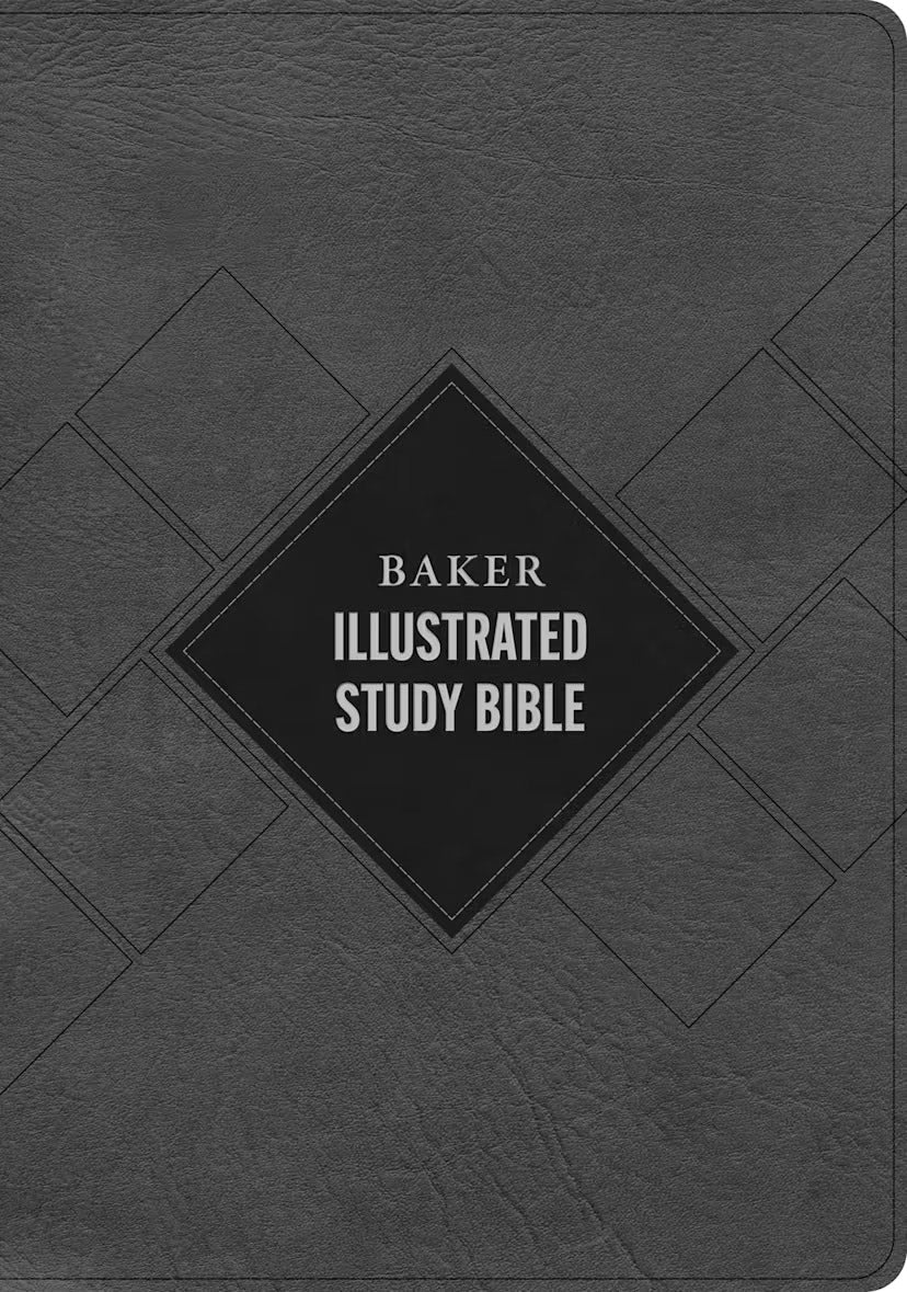 Cover image for CSB Baker Illustrated Study Bible, Charcoal Leathertouch, isbn: 9798384540212