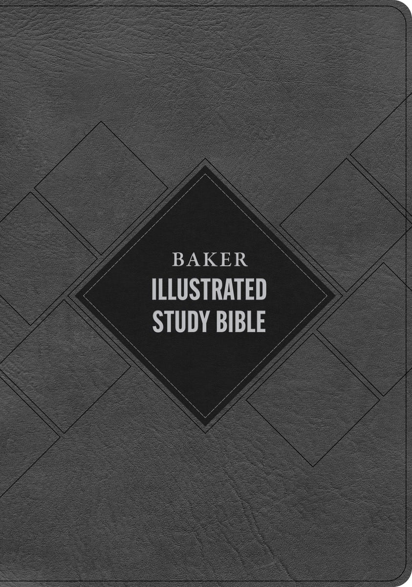 Cover image for CSB Baker Illustrated Study Bible, Charcoal Leathertouch, Indexed, isbn: 9798384540229