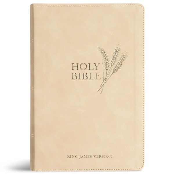 Cover image for KJV Giant Print Reference Bible, Cream Leathertouch, Indexed, isbn: 9798384540465
