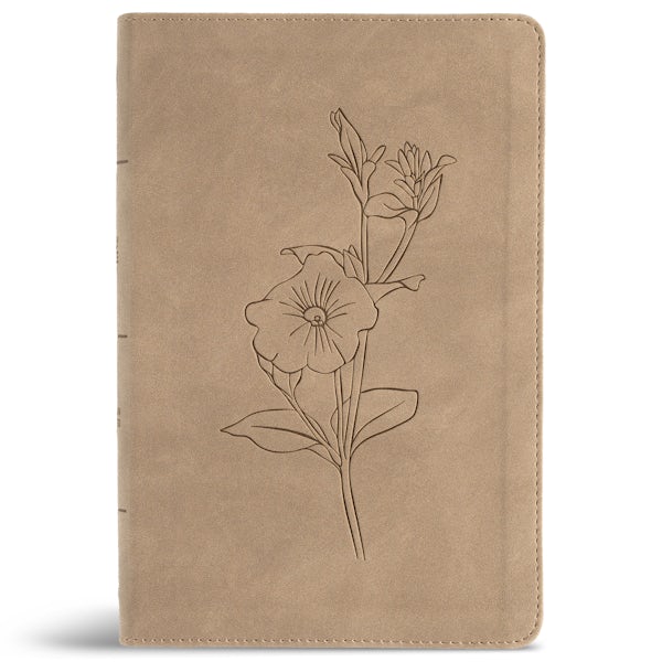 Cover image for CSB Personal Size Giant Print Bible, Digital Study Edition, Earth Suedesoft Leathertouch, Indexed, isbn: 9798384540748