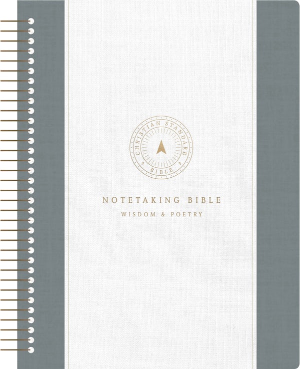 Cover image for CSB Spiral-Bound Notetaking Bible, Optimal Type, Wisdom and Poetry, isbn: 9798384552635