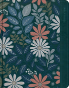 Cover image for NASB Notetaking Bible, Large Print Edition, Teal Floral Leathertouch, isbn: 9798384552901