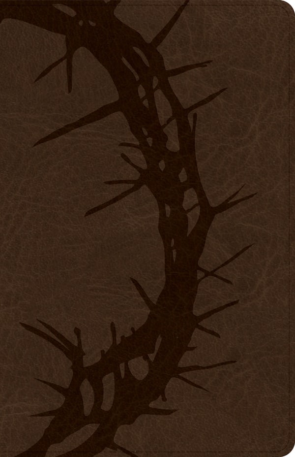 Cover image for CSB Large Print Personal Size Reference Bible, Optimal Type, Digital Study Edition, Brown Crown of Thorns Leathertouch, isbn: 9798384553007