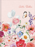Cover image for Rvr 1960 Biblia de Apuntes, Rosa Pï¿½talos, Sï¿½mil Piel, isbn: 9798384554189