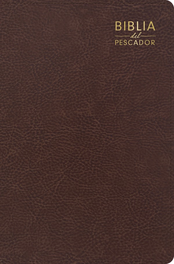 Cover image for Rvr 1960 Biblia del Pescador, Letra Grande, Cafï¿½, Sï¿½mil Piel, isbn: 9798384554370