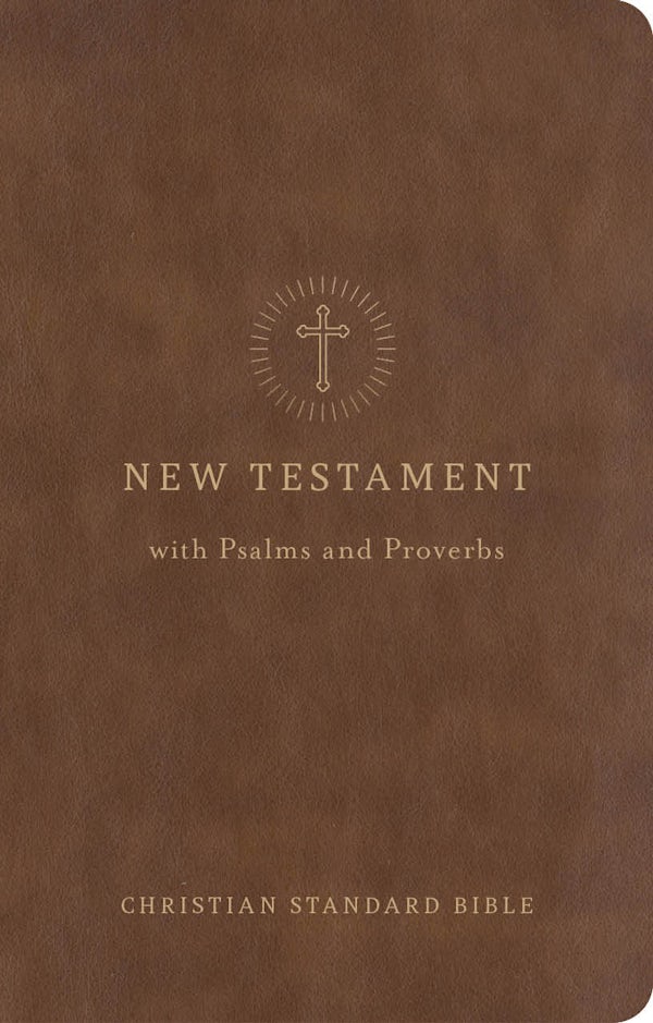 Cover image for CSB Pocket New Testament with Psalms and Proverbs, Easy-To-Read Optimal Type, Brown Leathertouch, isbn: 9798384557210