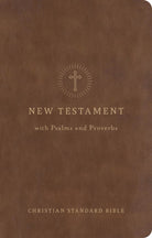 Cover image for CSB Pocket New Testament with Psalms and Proverbs, Easy-To-Read Optimal Type, Brown Leathertouch, isbn: 9798384557210