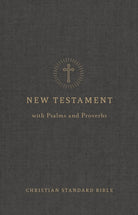 Cover image for CSB Pocket New Testament with Psalms and Proverbs, Easy-To-Read Optimal Type, Charcoal Trade Paper, isbn: 9798384557227