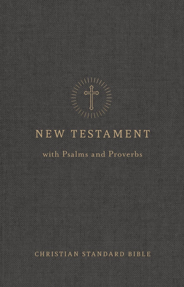 Cover image for CSB Pocket New Testament with Psalms and Proverbs, Easy-To-Read Optimal Type, Charcoal Trade Paper, isbn: 9798384557227