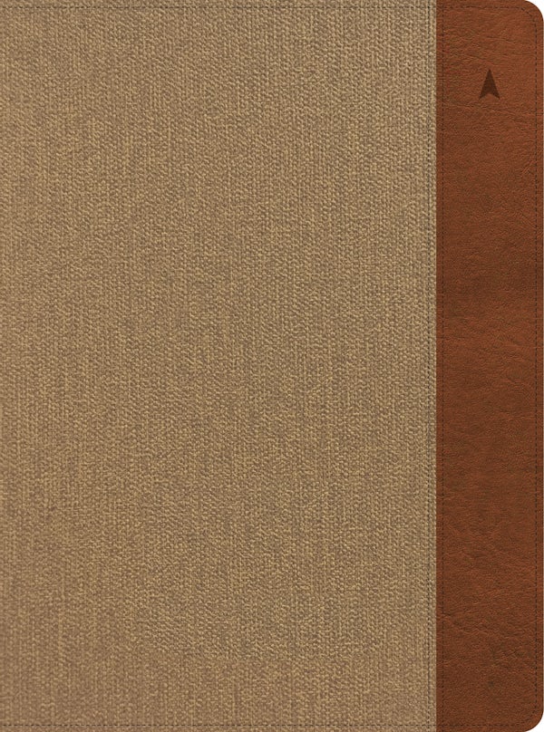 Cover image for CSB Study Bible, Large Print, Digital Study Edition, Khaki/Brown Leathertouch, isbn: 9798384561859
