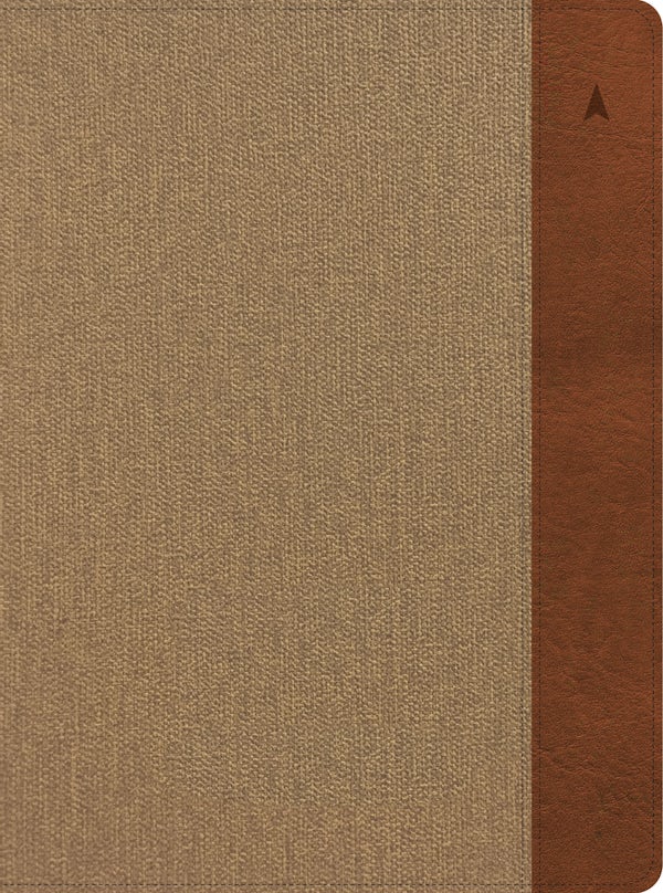 Cover image for CSB Study Bible, Large Print, Digital Study Edition, Khaki/Brown Leathertouch, Indexed, isbn: 9798384561866
