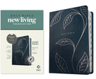 Cover image for NLT Personal Size Giant Print Bible, Filament Enabled (Leatherlike, Navy Vines, Indexed, Red Letter), isbn: 9798400503023