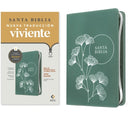 Cover image for Biblia de Referencia En La Columna Central Ntv, Letra Grande de Zíper Con Filament (Sentipiel, Verde, Letra Roja), isbn: 9798400506871