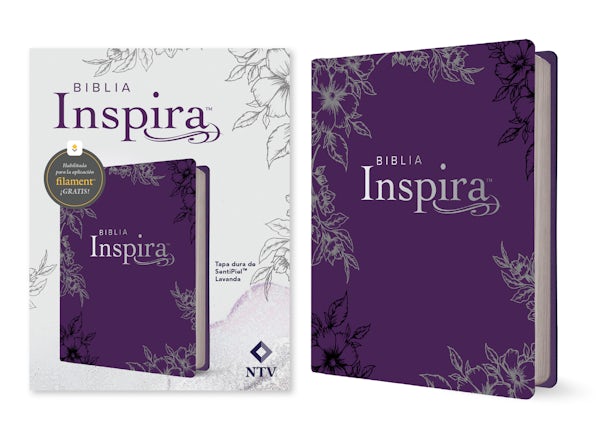 Cover image for Biblia Inspira Ntv Con Filament (Tapa Dura de Sentipiel, Lavanda), isbn: 9798400509537