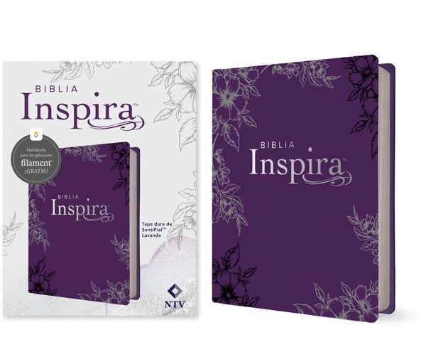 Cover image for Biblia Inspira Ntv Con Filament (Tapa Dura de Sentipiel, Lavanda), isbn: 9798400509537