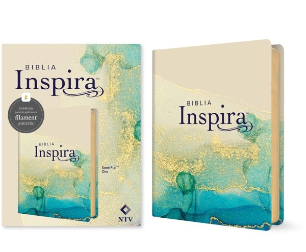 Cover image for Biblia Inspira Ntv Con Filament (Sentipiel, Oro), isbn: 9798400509544