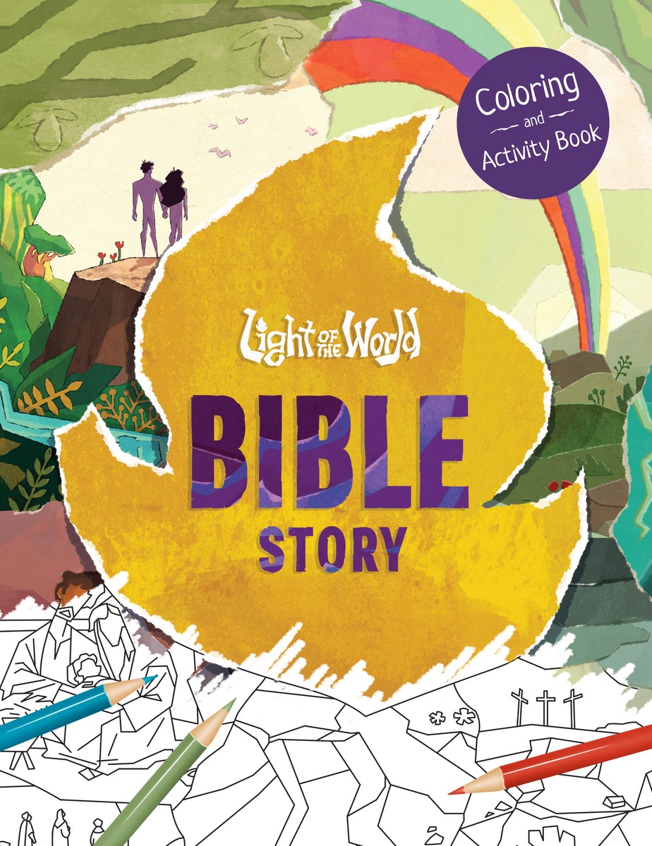 Cover image for Light of the World: Bible Story Coloring and Activity Book, isbn: 9798400515200