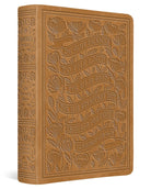 Cover image for ESV Illuminated(tm) Bible, Art Journaling Edition (Trutone, Nubuck Caramel, 1 Chronicles 16:34 Design), isbn: 9798874902032
