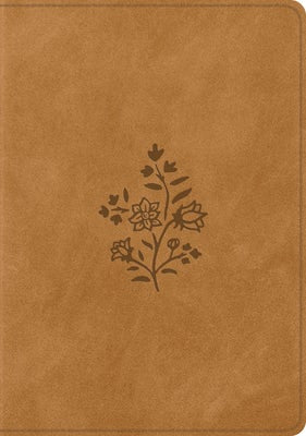 Cover image for ESV Single Column Journaling Bible, Large Print (Trutone, Nubuck Caramel, Wildflower Design), isbn: 9798874902575