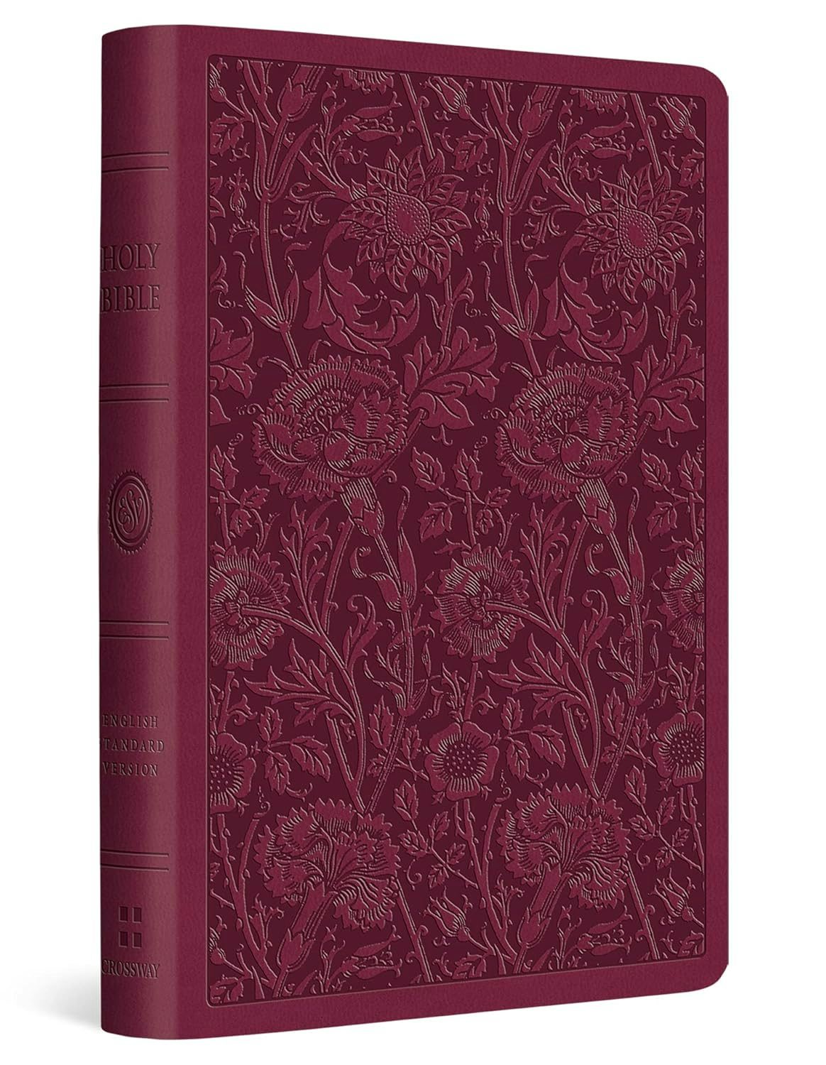 Cover image for ESV Value Compact Bible (Trutone, Raspberry, Floral Design), isbn: 9798874902803