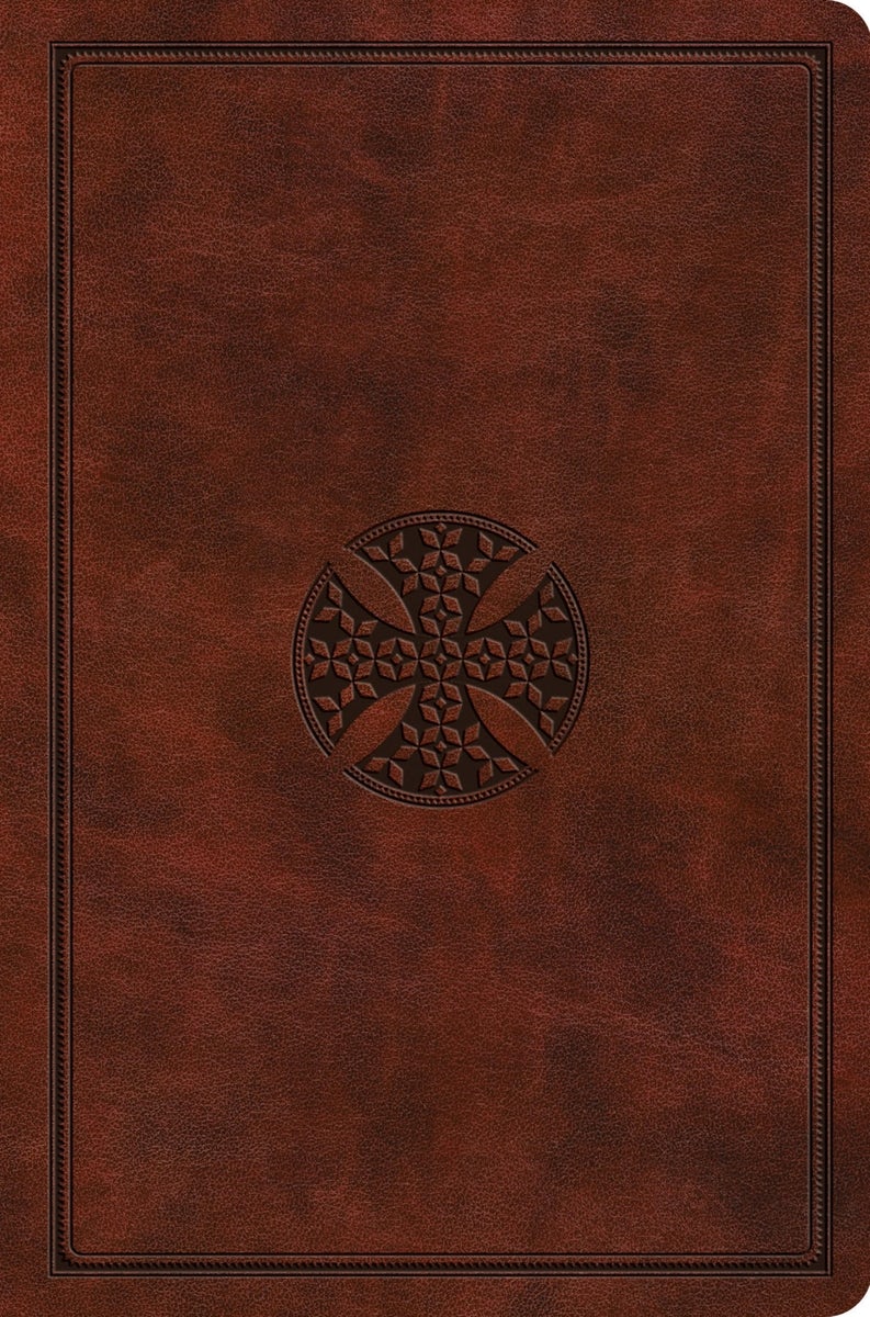 Cover image for ESV Value Compact Bible (Trutone, Chestnut, Mosaic Cross Design), isbn: 9798874902872
