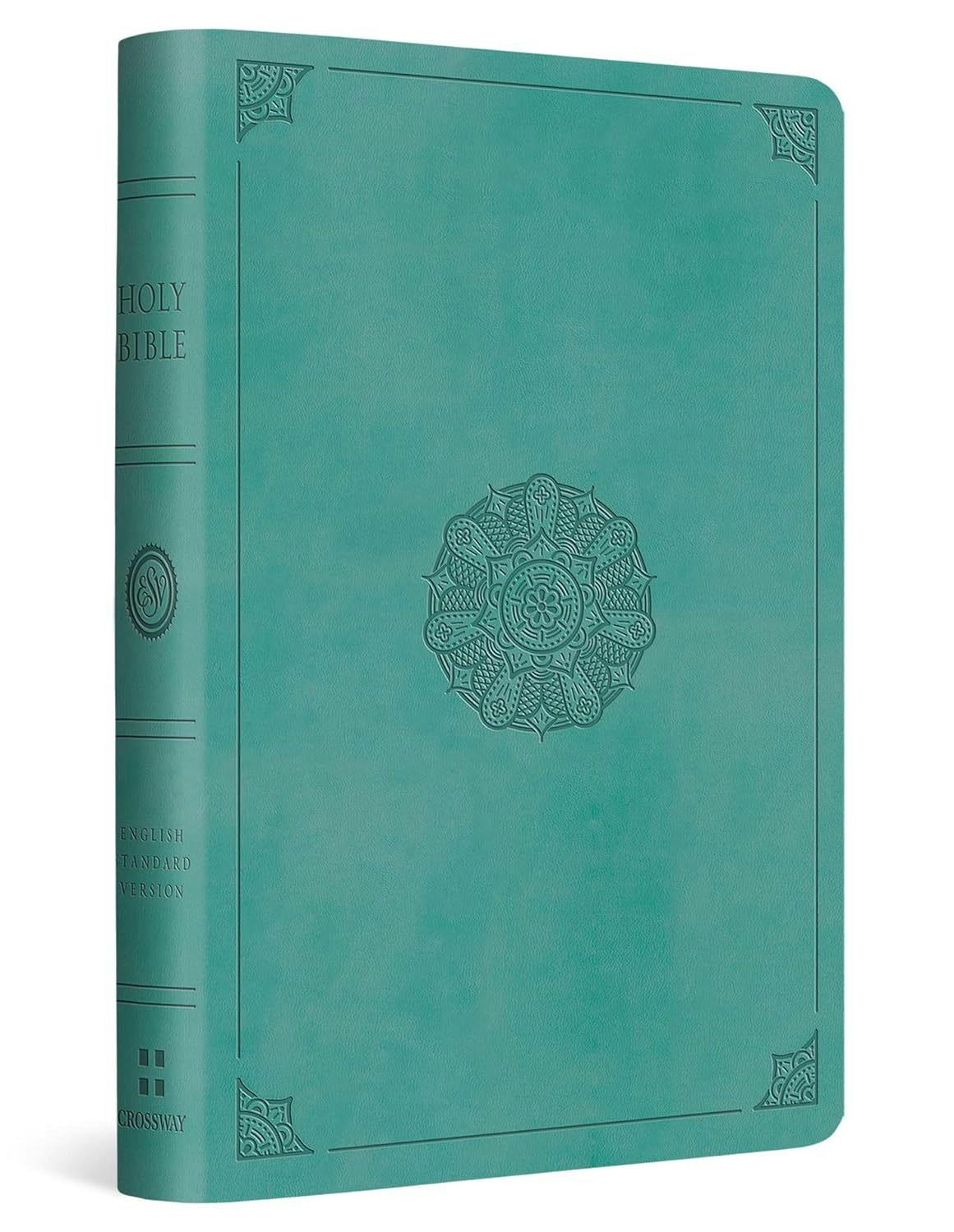 Cover image for ESV Value Compact Bible, Red Letter (Trutone, Turquoise, Emblem Design), isbn: 9798874902896