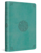 Cover image for ESV Value Compact Bible, Red Letter (Trutone, Turquoise, Emblem Design), isbn: 9798874902896