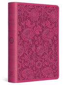 Cover image for ESV Large Print Compact Bible, Red Letter (Trutone, Berry, Floral Design), isbn: 9798874902933