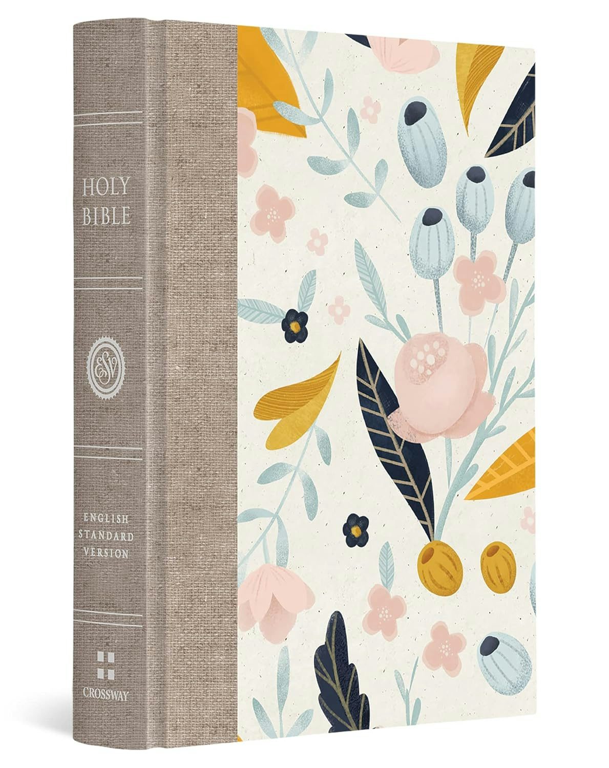 Cover image for ESV Large Print Compact Bible, Red Letter (Hardcover, Spring Bloom Design), isbn: 9798874902971