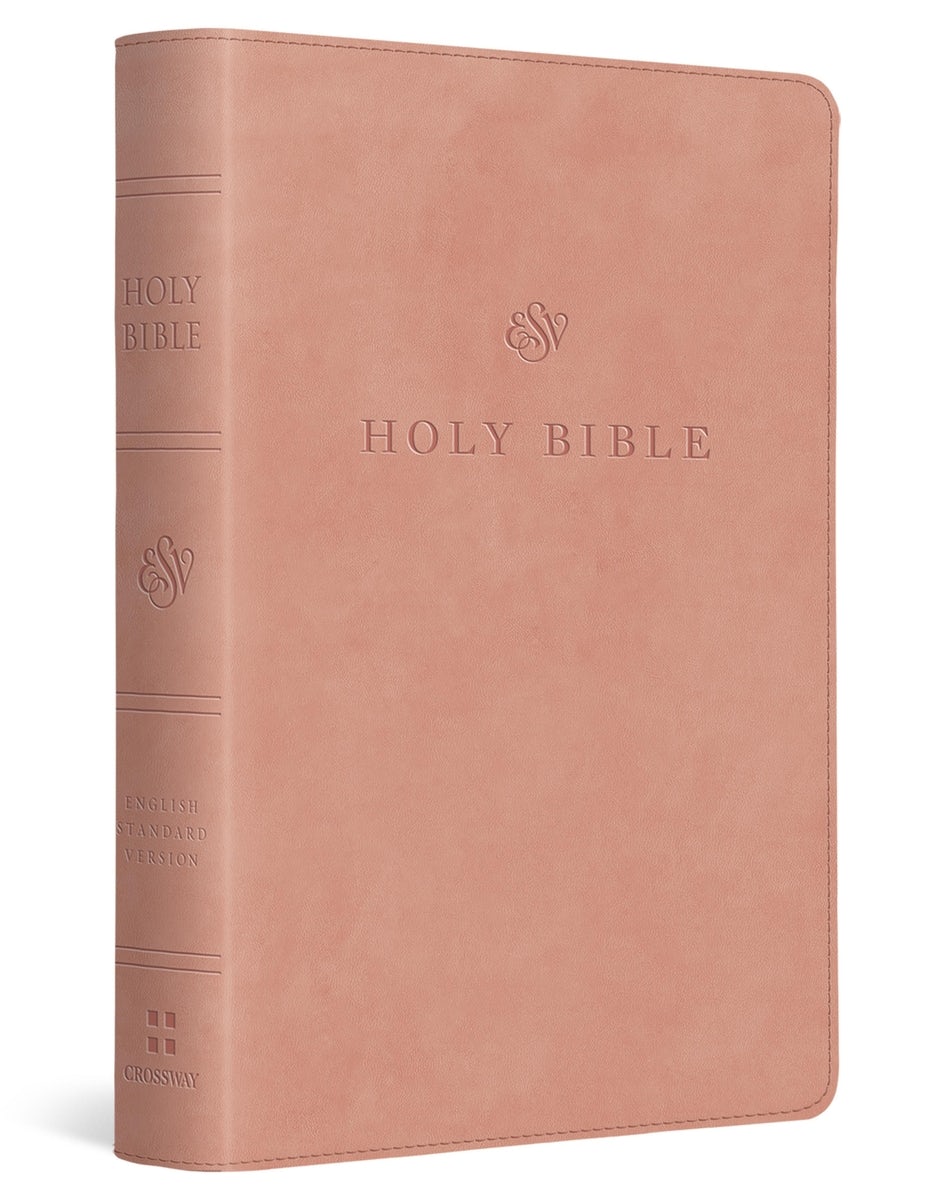 Cover image for ESV Large Print Compact Bible, Red Letter (Trutone, Blush Rose), isbn: 9798874903015