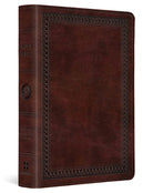 Cover image for ESV Value Large Print Compact Bible (Trutone, Mahogany, Border Design), isbn: 9798874903060