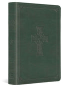 Cover image for ESV Value Large Print Compact Bible (Trutone, Quiet Forest, Celtic Cross Design), isbn: 9798874903091