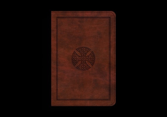 Cover image for ESV Large Print Compact Bible (Trutone, Brown, Mosaic Cross Design), isbn: 9798874903206