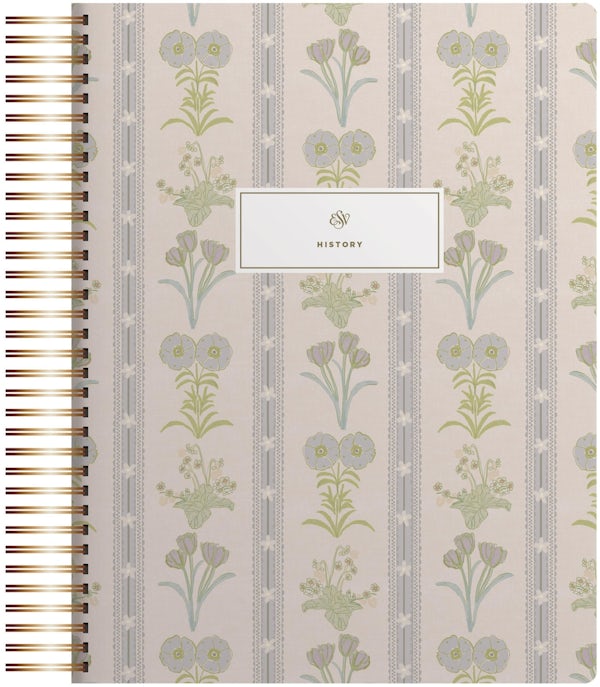 Cover image for ESV Spiral-Bound Journaling Bible, History (Hardcover, Cover Artwork by Lulie Wallace), isbn: 9798874903688