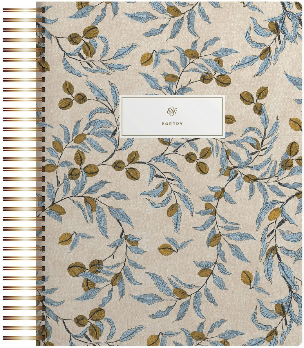 Cover image for ESV Spiral-Bound Journaling Bible, Poetry (Hardcover, Cover Artwork by Lulie Wallace), isbn: 9798874903695