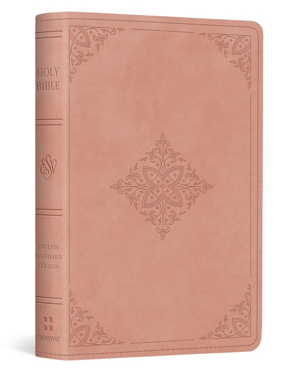 Cover image for ESV Vest Pocket New Testament with Psalms and Proverbs, Red Letter (Trutone, Blush Rose, Fleur-De-Lis Design), isbn: 9798874906283
