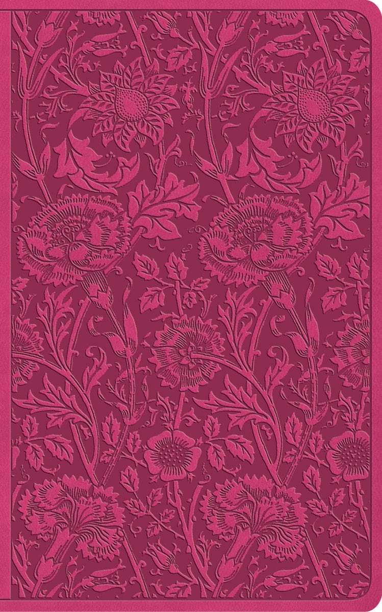 Cover image for ESV Vest Pocket New Testament with Psalms and Proverbs, Red Letter (Trutone, Berry, Floral Design), isbn: 9798874907396