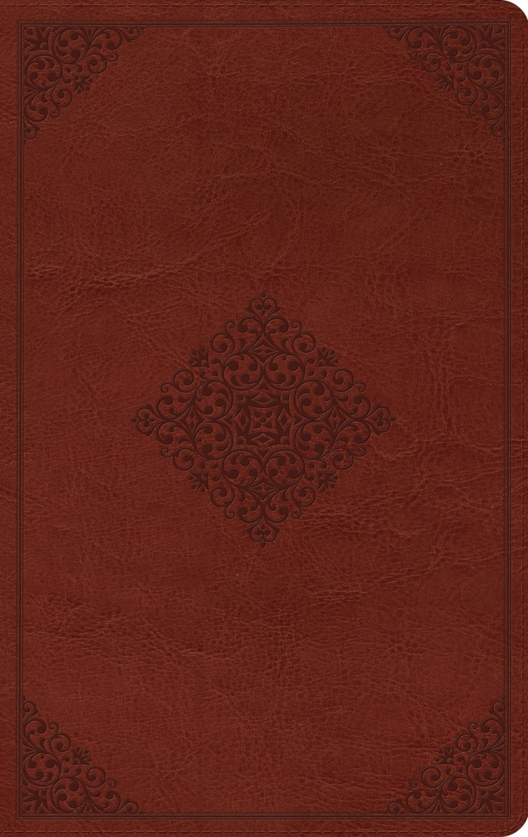 Cover image for ESV Large Print Value Thinline Bible (Trutone, Tan, Ornament Design), isbn: 9798874907723