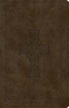 Cover image for ESV Large Print Value Thinline Bible (Trutone, Olive, Celtic Cross Design), isbn: 9798874907747