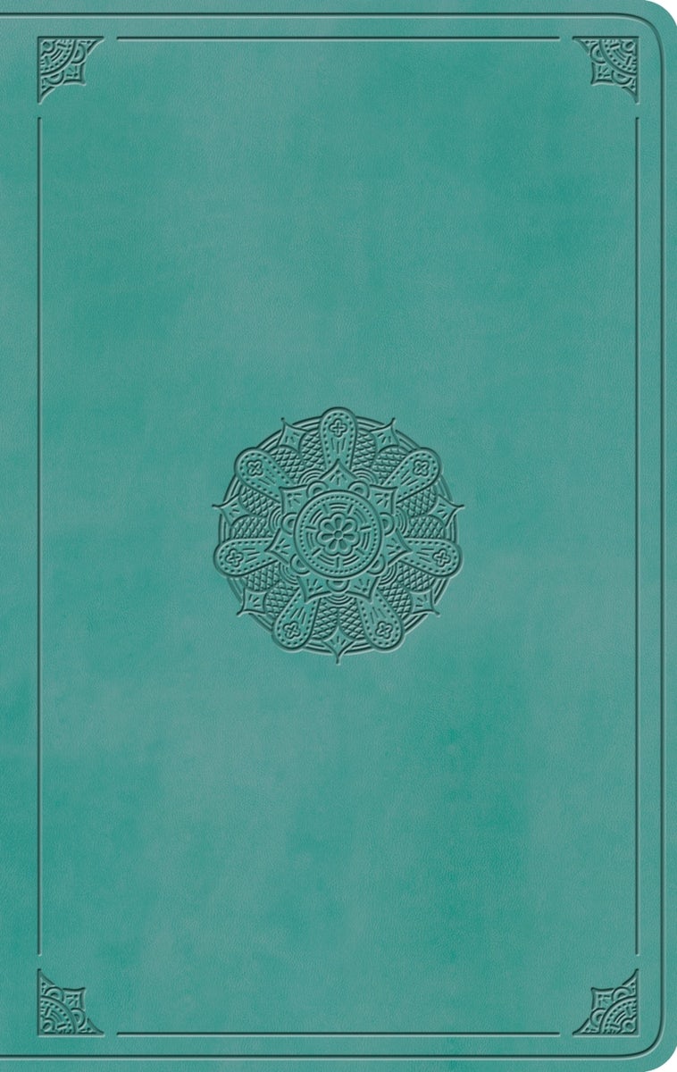 Cover image for ESV Large Print Value Thinline Bible (Trutone, Turquoise, Emblem Design), isbn: 9798874907792