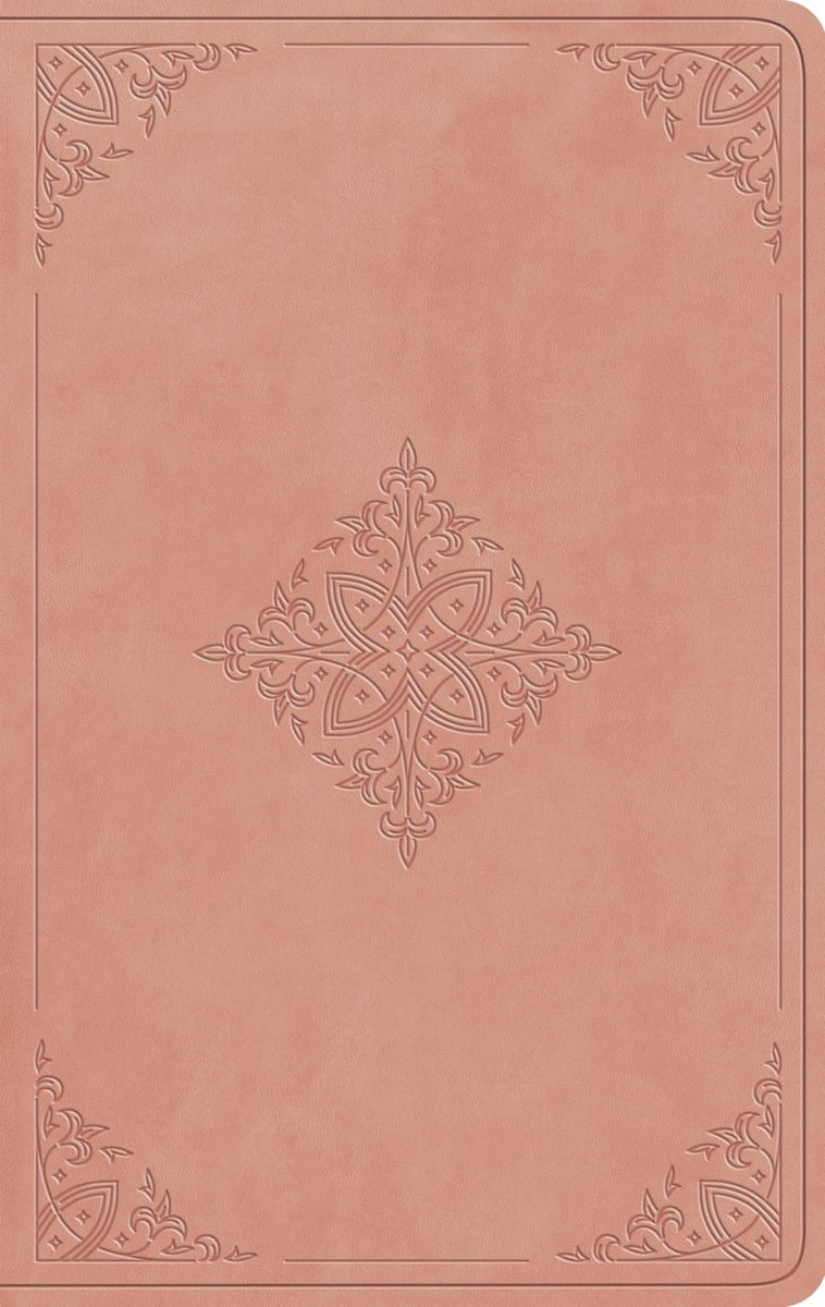 Cover image for ESV Large Print Value Thinline Bible (Trutone, Blush Rose, Fleur-De-Lis Design), isbn: 9798874907839