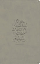 Cover image for ESV Large Print Value Thinline Bible (Trutone, Stone, 1 Chronicles 28:9 Design), isbn: 9798874909048