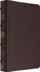 Cover image for ESV Heirloom Bible, Scriptura Sacra: Personal Size Reference Edition (Calfskin, Mahogany), isbn: 9798874911584