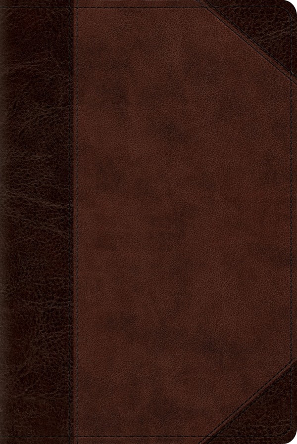 Cover image for ESV Personal Size Reference Bible, Red Letter (Trutone, Brown/Walnut, Portfolio Design), isbn: 9798874912734