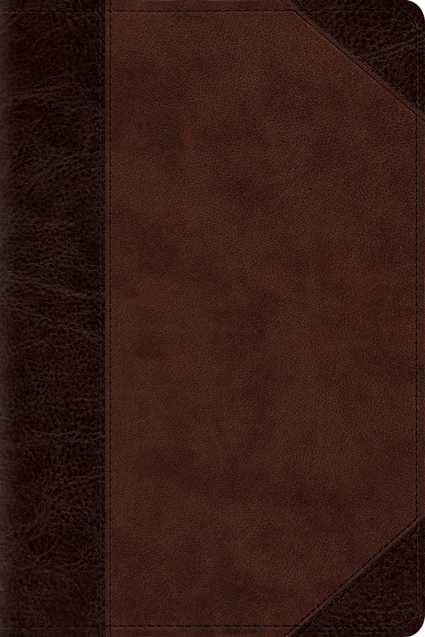 Cover image for ESV Personal Size Reference Bible, Red Letter (Trutone, Brown/Walnut, Portfolio Design), isbn: 9798874912734